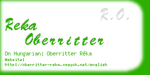 reka oberritter business card