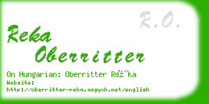 reka oberritter business card